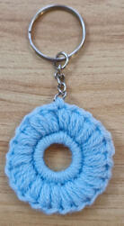 Puff flower keyring